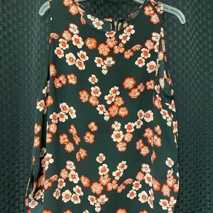 Floral dressy tank top